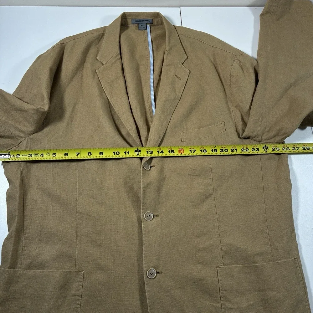 Johnston & Murphy Blazer XL 52 Linen Blend Unstructured Chore Barn Coat‎